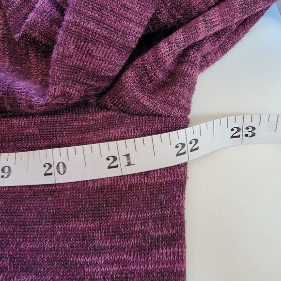 COMPANY Ellen Tracy Purple Heathered Cardigan Size L - Picture 10 of 10